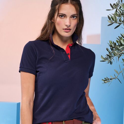 Women's contrast polo Thumbnail