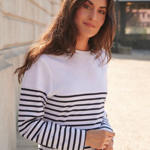 Long sleeve Breton striped T Thumbnail