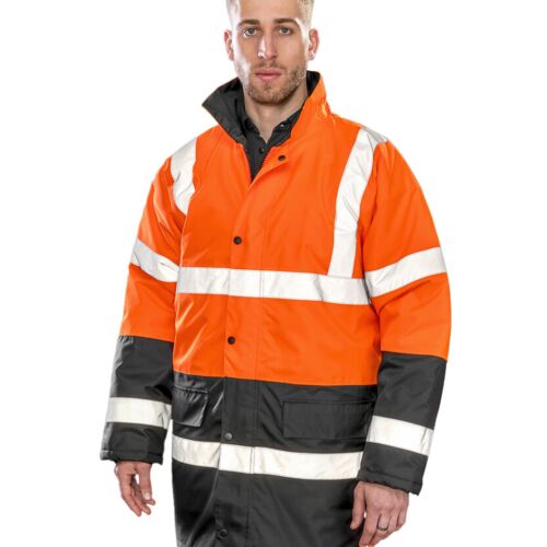 Motorway two-tone safety coat Thumbnail